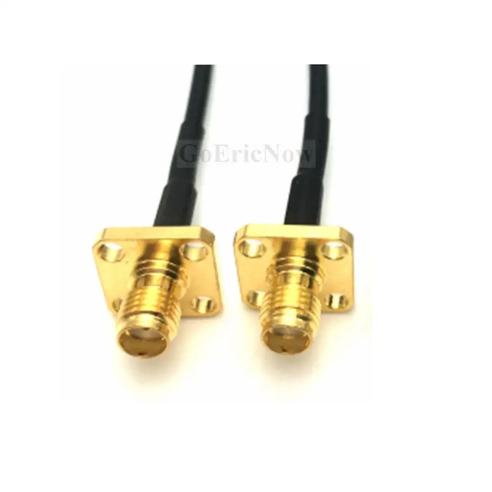 5 шт. RF коаксиальный 50 Ом Pigtail SMA Female 2 отверстие/4 Отверстия Фланец к гнезду