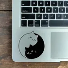 Кошка Инь Ян Виниловая наклейка для ноутбука Macbook Air Pro Retina 11 13 15 дюймов Mac Book Touchpad кожа 14 дюймов HP ноутбук трекпад наклейка