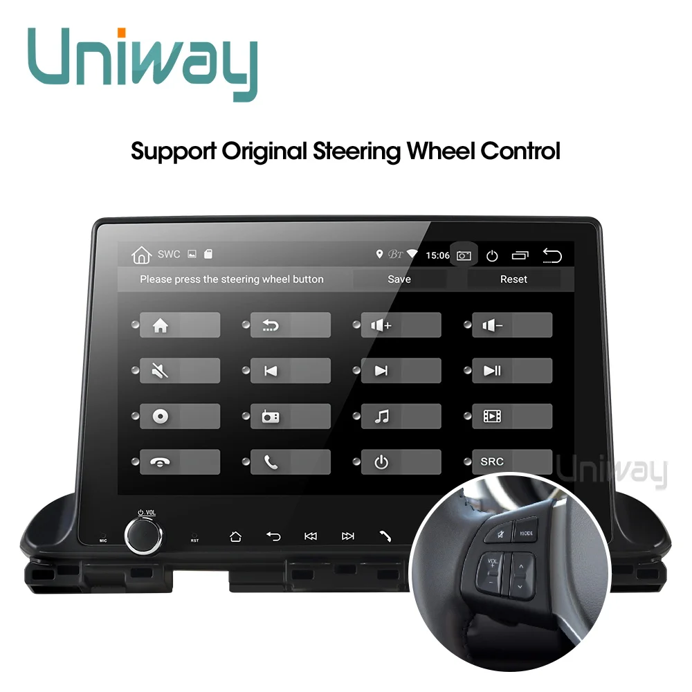 Uniway ASLT9071 android 9,0 автомобильный dvd для Kia CERATO K3 видео радио плеер gps навигация с рулевым колесом автомобиля стерео