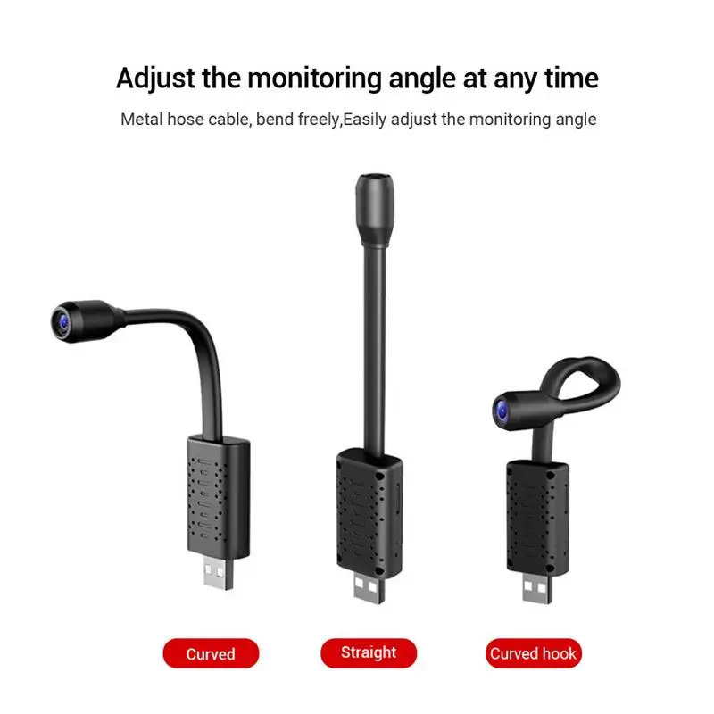 Умная мини-камера HD с Wi-Fi USB портативная беспроводная домашняя IP-камера в режиме