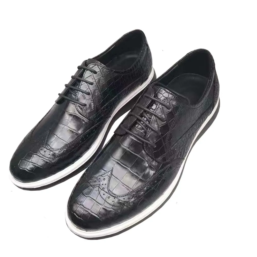 

yinshang new men leisure shoes male shoes men casual shoes crocodile leather shoes men crocodile shoes crocodile belly skin