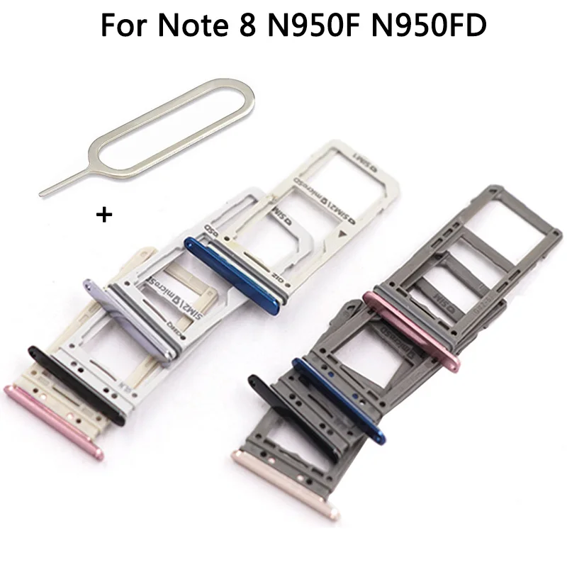 Лоток для Sim карты Micro SD слот Samsung Galaxy Note 8 N950 N950FD две и одна версия