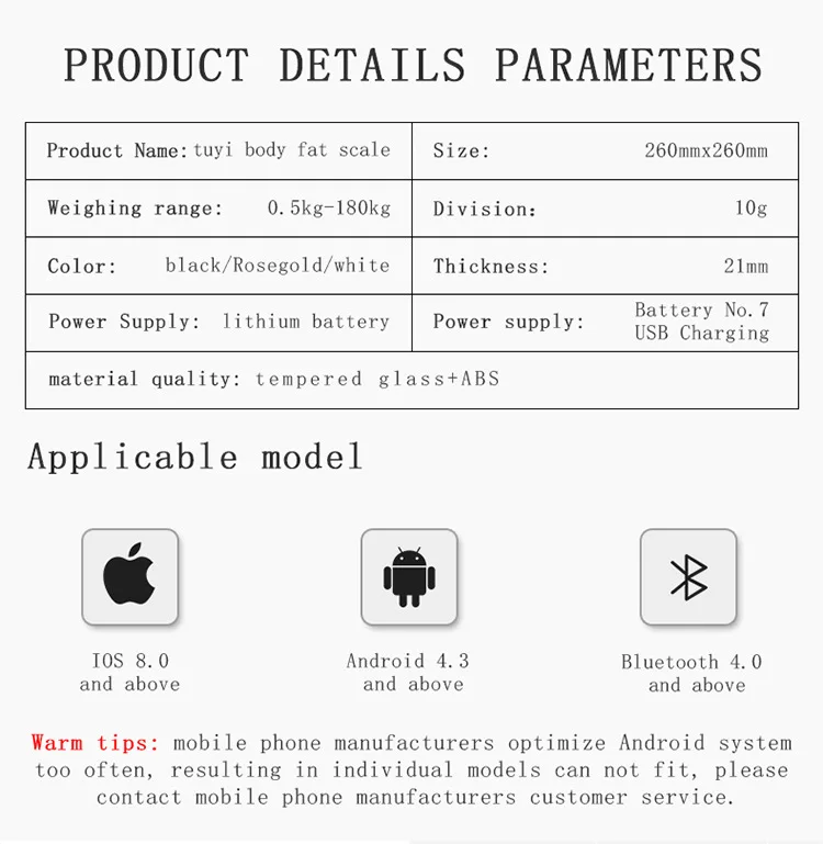 Bluetooth Смарт-весы для тела и жира цифровые весы ванной умные с дисплеем подсветкой