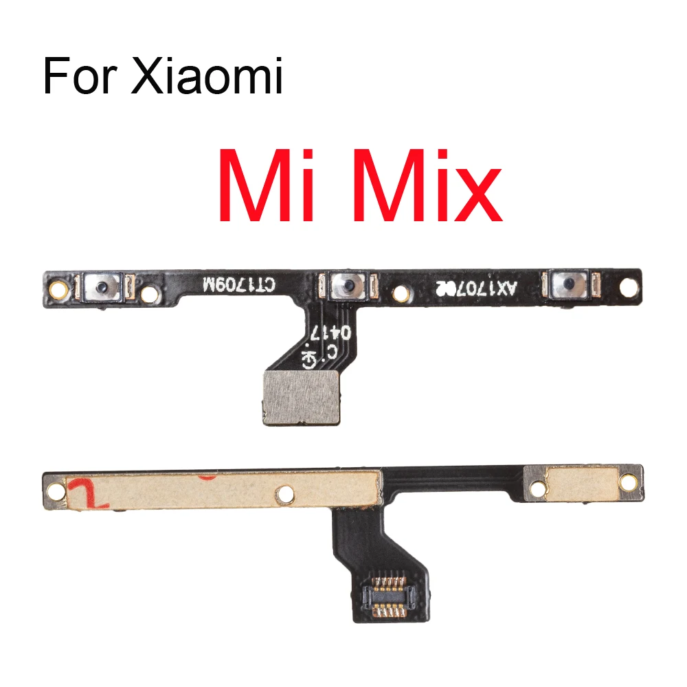 10 шт./лот Кнопка питания Ket Flex запасные части для Xiaomi 5 5x plus 6x Mix 2s 3s Note 2 3