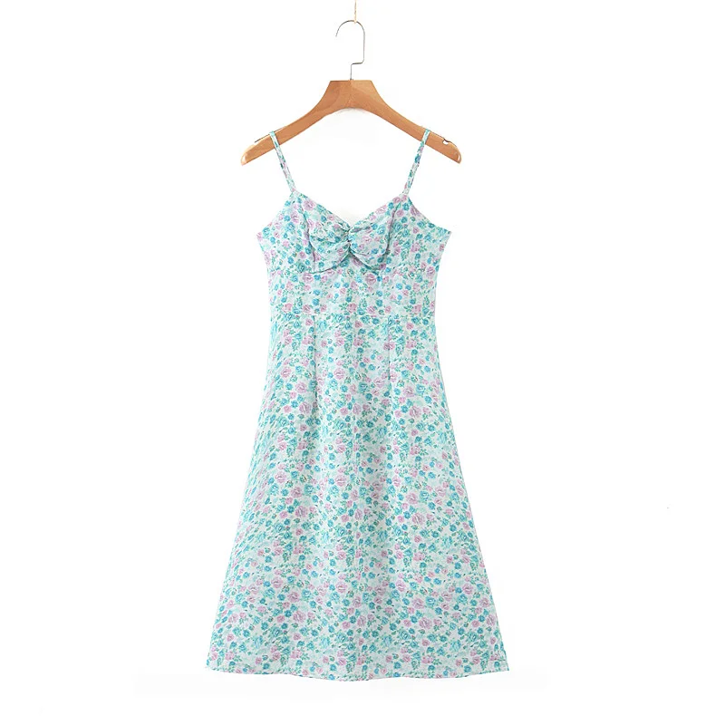 

Dress Slip Blue women sexy 2021 Summer girl mini satin Sundresses Party Club beach Print Ladies clothes