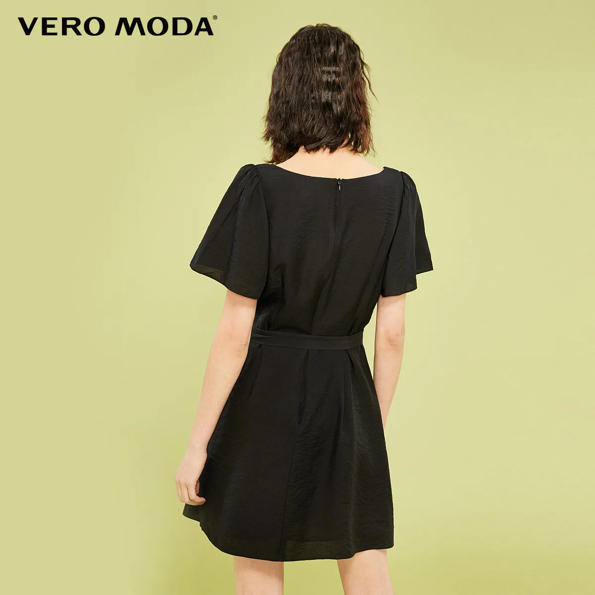 

Vero Moda Women Vintage Butterfly Sleeve Square Neck A-line Dress | 32027B518
