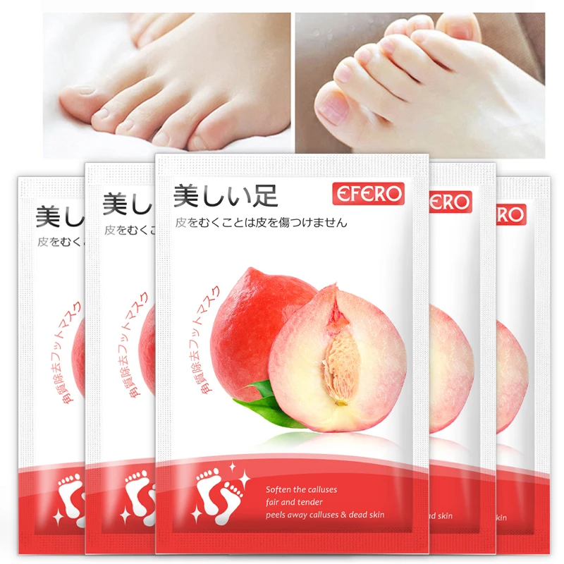 6Packs Foot Mask Peel Exfoliation Dead Skin Remover Rose Lavender Nourishing SPA Whitening Feet Pedicure Socks | Красота и здоровье