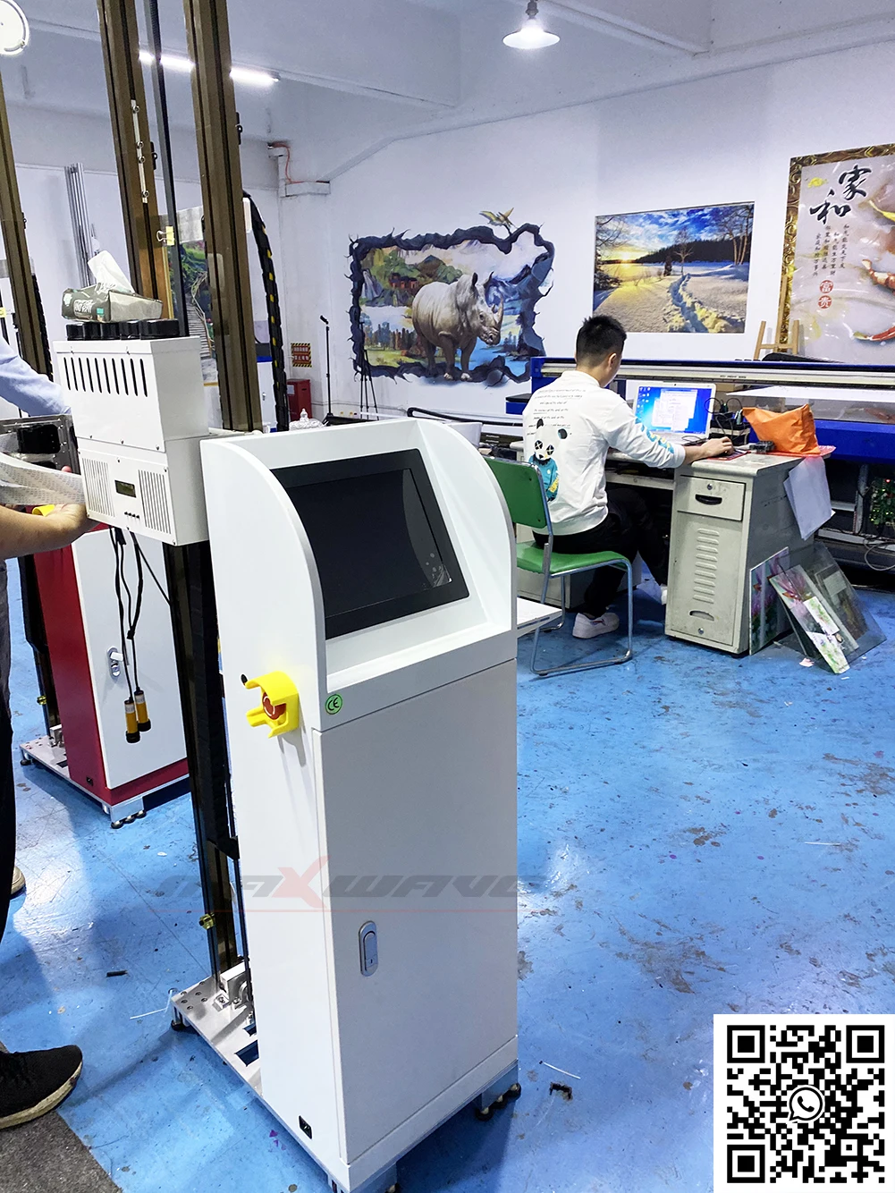 Настенный 3d принтер с высоким разрешением струйный для прямой печати на стенах