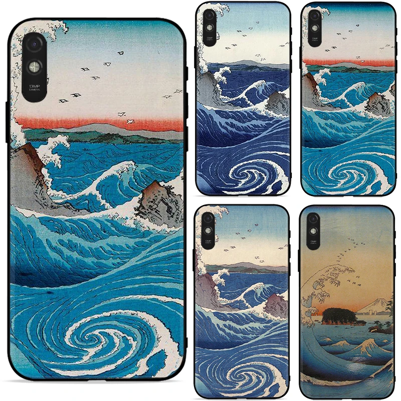 

Spray Waves Japan Culture Phone Case For Xiaomi Redmi 7 7A Note Pro 9 9A 9C Note10 10 Spray Waves Japan Culture Cases Funda