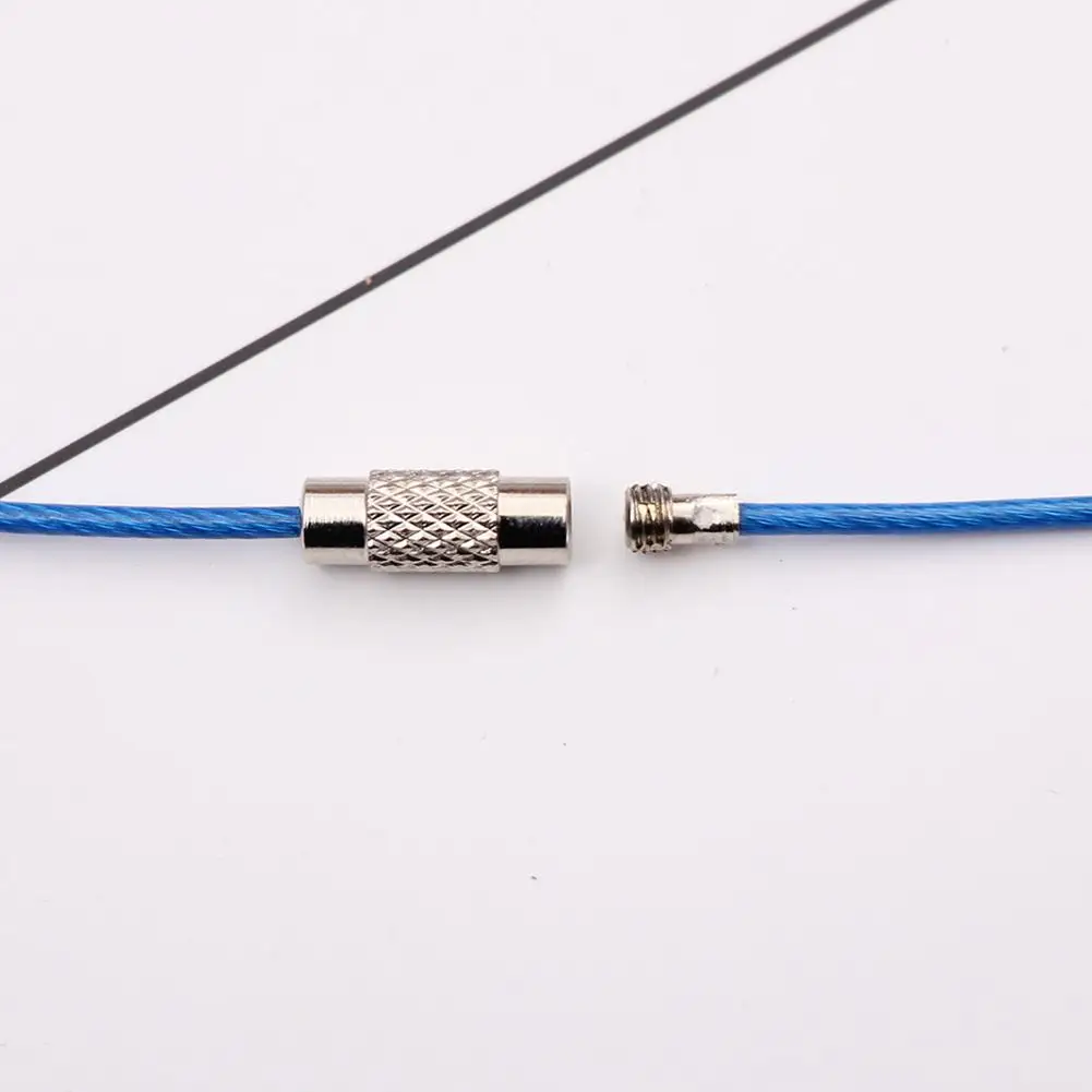 1 шт. цветной проволочный брелок из нержавеющей стали держатель для кабеля кольцо