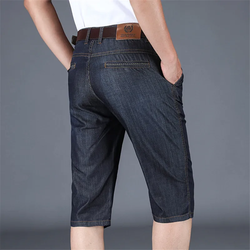 Мужские джинсовые шорты ICPANS повседневные шорты-карго в стиле ретро голубые брюки