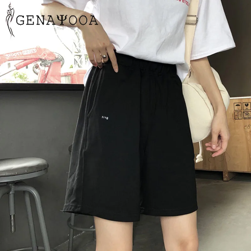 Шорты Genayooa Женские повседневные с эластичным поясом Велосипедки для фитнеса