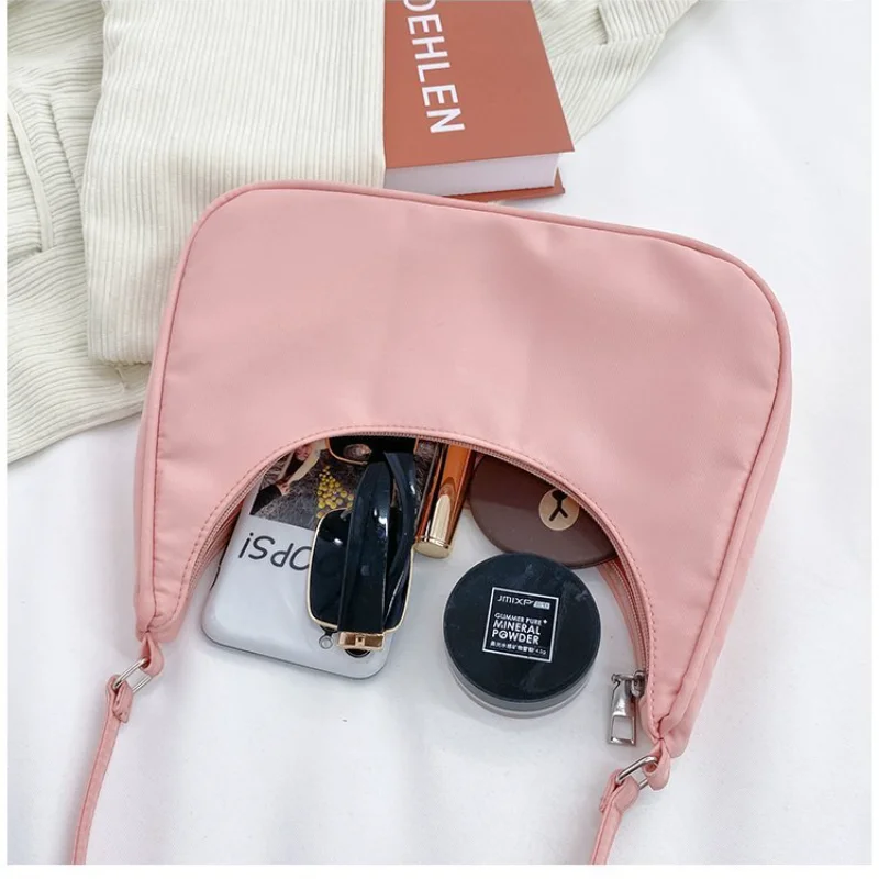 

Women's Shoulder Handbag Luxury Brand Zipper Solid Fashion Woman Bag Phone Ladies Summer Female Small Beach Leather Satchels