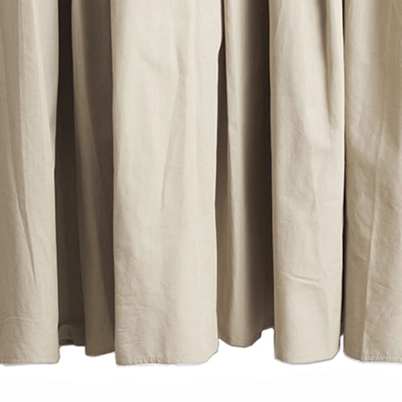 

CHICEVER Casual Patchwork Fold Pleated Summer Dress For Women Round Collar Short Sleeve Loose Oversize Midi Dresses Female 2021