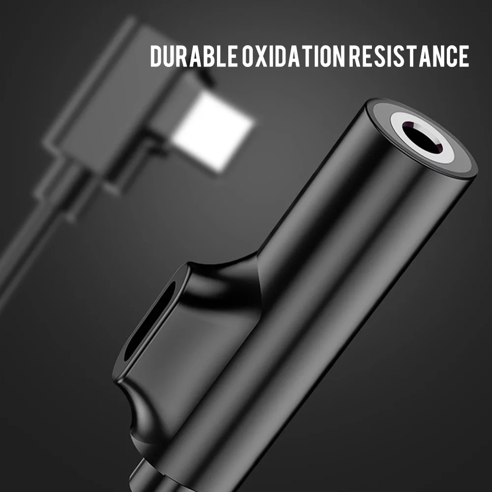 

2-in-1 USB-C to 3.5mm Headphone Jack Audio AUX Adapter Cable Converter for Earphones Headset Charging Music Call