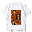 Футболка мужская, хлопковая, с коротким рукавом, с забавным мультяшным принтом