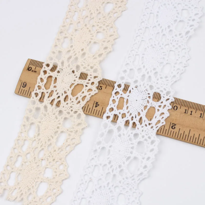 Полая лента из хлопка 4 см 5 ярдов | Дом и сад