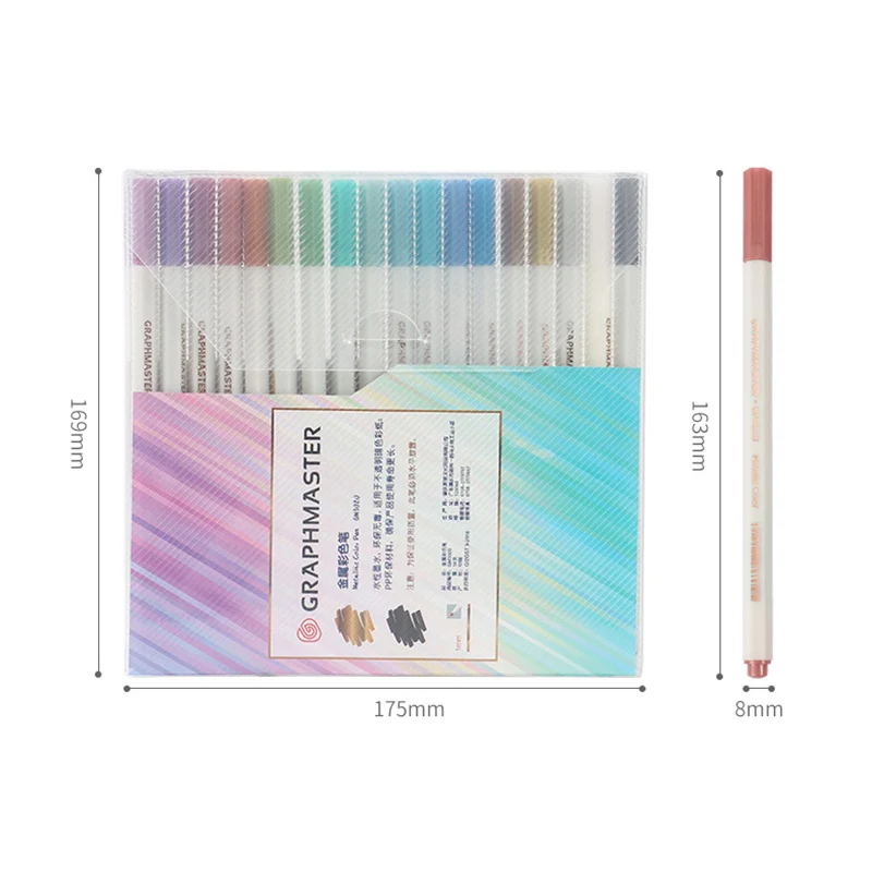 Набор металлических маркеров для девочек и мальчиков ручки сделай сам с круглой