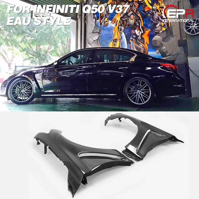 

Suit For Q50 Infiniti V37 Eau Carbon Fiber Modified Leaf Board Surround Wheel Eyebrow