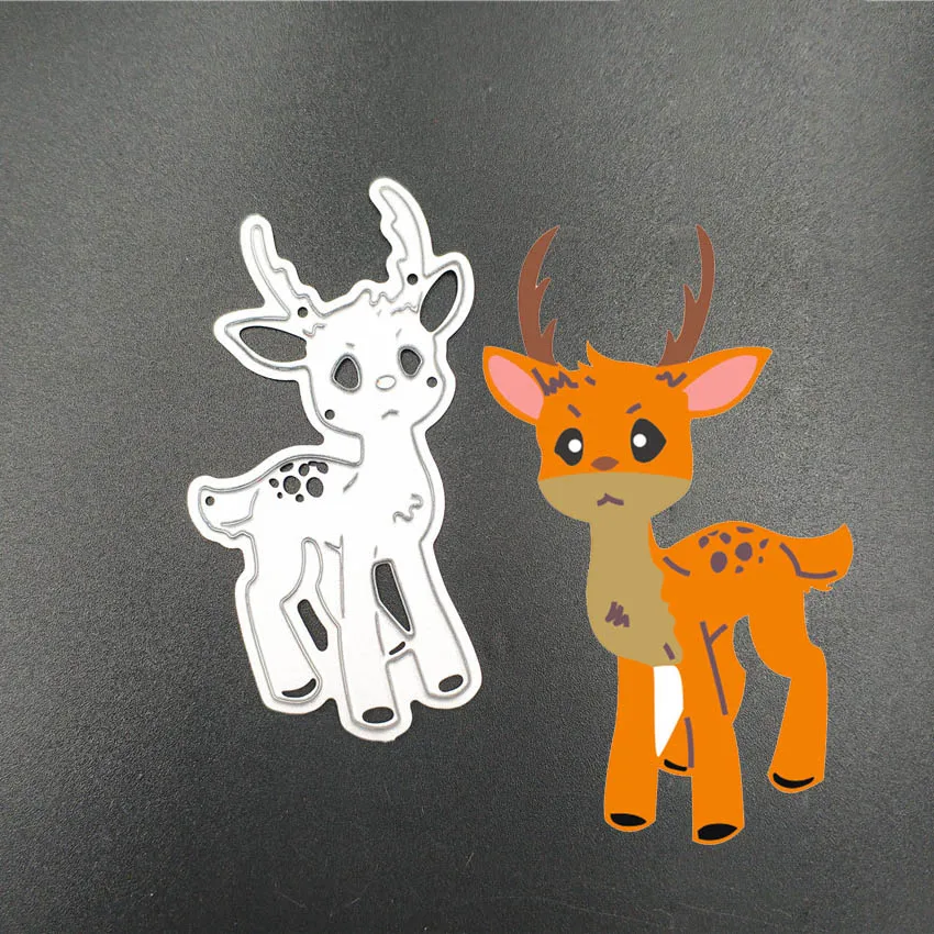 2019 Рождественский олень лось металлические режущие трафареты тарелка из горячей