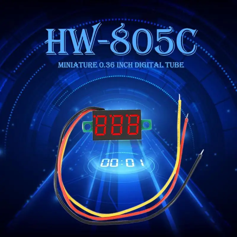 DC0V-100V 0 36 дюймовый цифровой светодиодный дисплей с красным напряжением хорошая