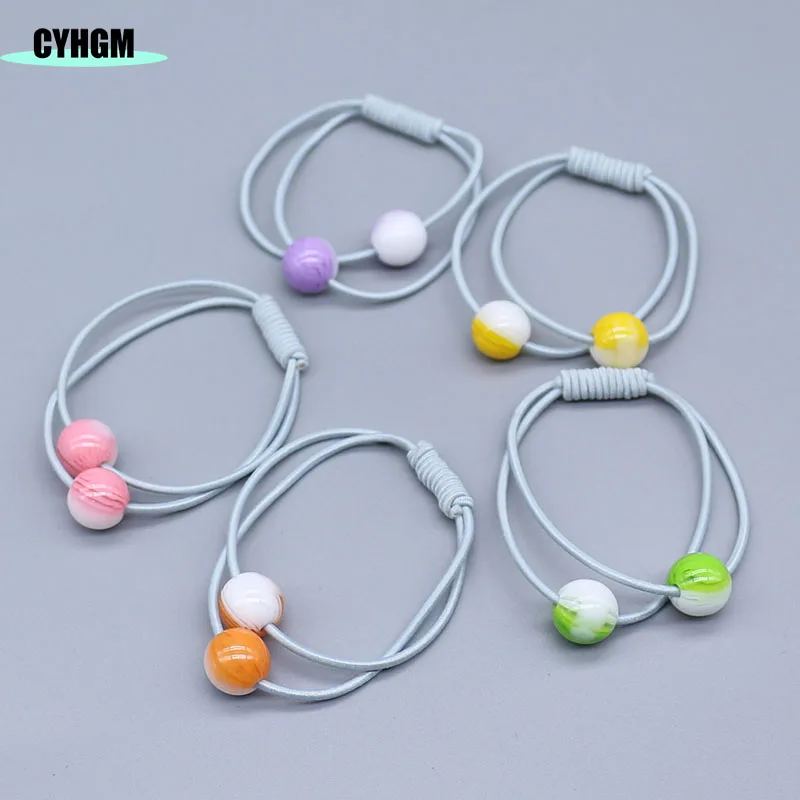 Эластичные повязки для волос девочек милые завязки украшение с желейным бантом