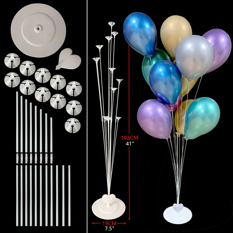 Свадебное украшение электронные шары ручка помпа воздушный шар колонна для дня