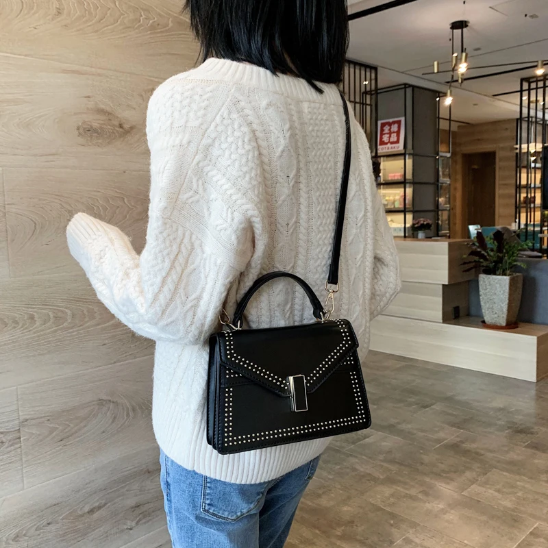 Новые однотонные женские сумки через плечо из искусственной кожи 2020 маленькие с