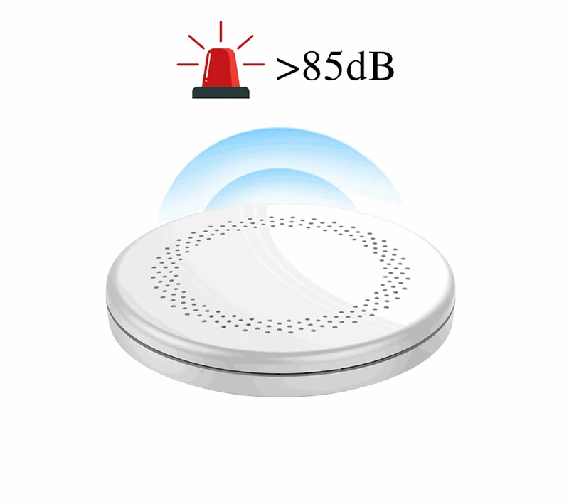 tuya smart wifi smoke detector home fire smoke sound and light alarm sensor home security system firefighters fire protection free global shipping