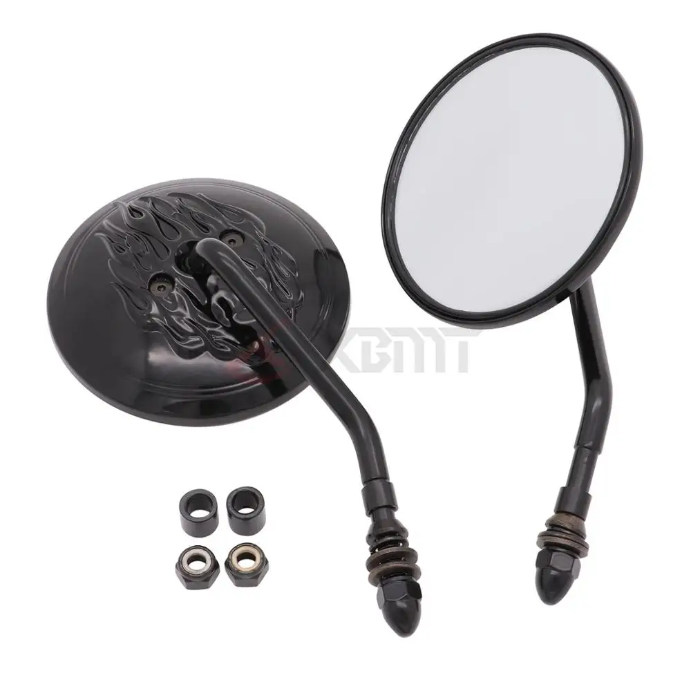 

Motorcycle 8mm Rear View Side Mirror For Harley Road King Touring Sportster Fatboy Dyna FXDF FLSTF Softail Springer V-Rod
