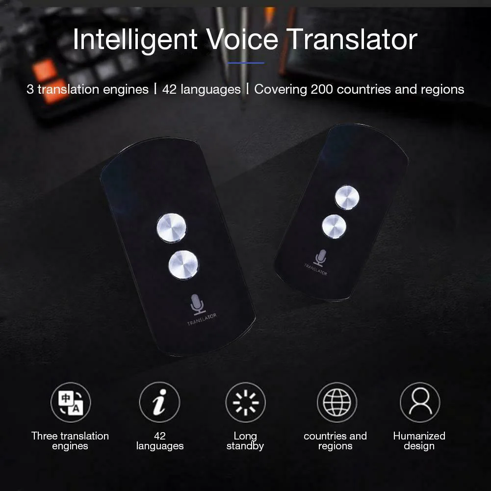 

Multi-language Smart Translator Assistant Three Translation Engines Intelligent Bluetooth Voice Synchronous Wireless Timely