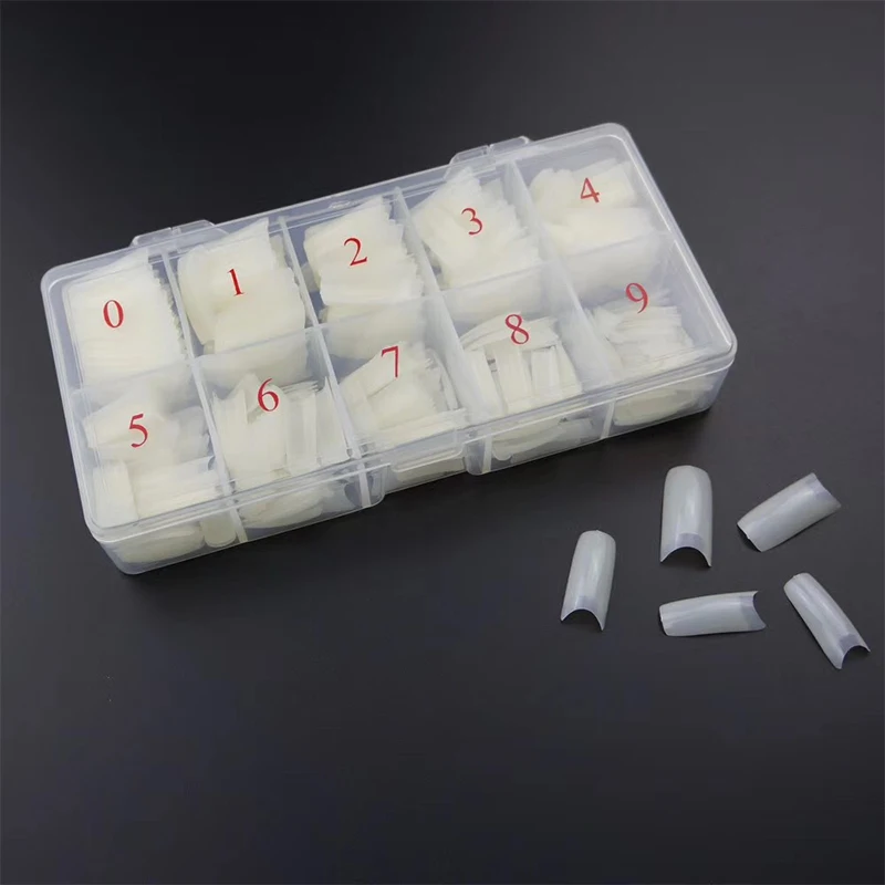 500 шт/кор. половинная крышка поддельные наклейки для ногтей s Tiletto накладные ногти