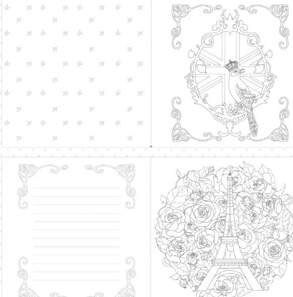 

The Colorful Secret Garden Style Coloring Book For Children Adult Relieve Stress Kill Time Graffiti Painting Drawing Book