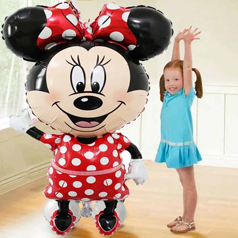 С Микки Маусом Минни воздушные шары в форме мыши Disney Фольга шар Baby Shower День