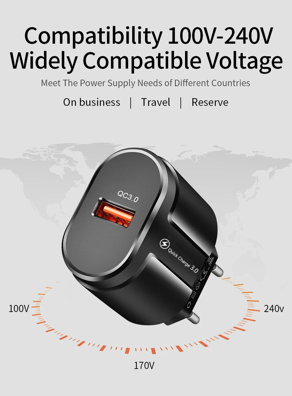 

Smartphones Charger Quick Charge For xiaomi iphone 12 pro max Wall Mobile Phone Adapter For iphone12 pro samsung s10 usb charger