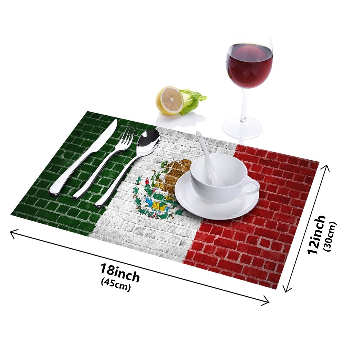 Portuguese Flag Wall Tile Pattern Table Mat Kitchen Decoration Placemat Napkin For Wedding Dining Accessories | Дом и сад