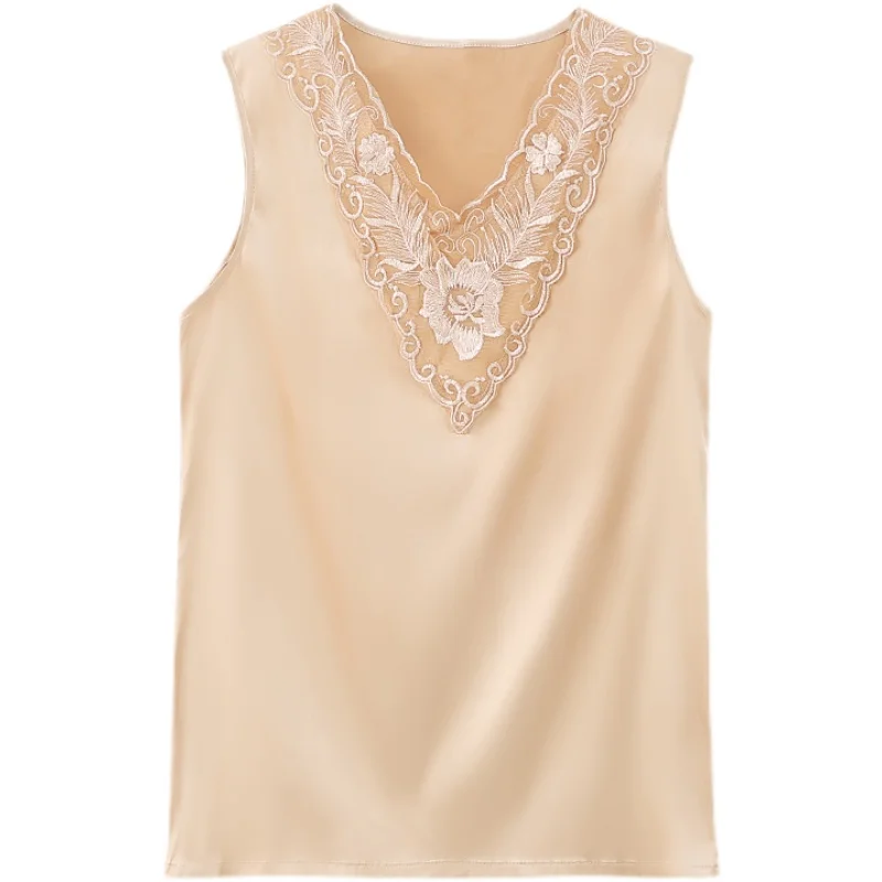 

Large size waistcoat sleeveless suit with simple base halter vest for women to wear outside in summer