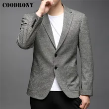 COODRONY traje informal para hombre, chaqueta de negocios, abrigo suave y cálido, Blazers de lujo, novedad, otoño e invierno, C8106 (2)