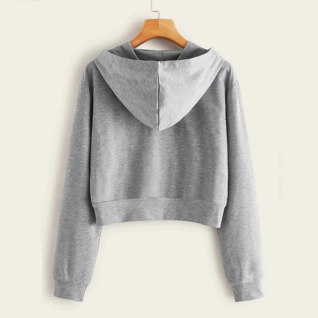 Hooded Sweatshirts Women Embroidery Butterfly Long Sleeve Zipper Pocket Shirt Hooded Sweatshirt Top Sudadera Mujer Zip Up Hoodie
