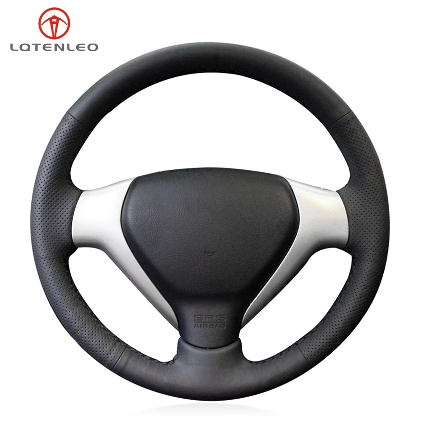 

LQTENLEO черная искусственная кожа ручная строчка женская для Honda City 2007-2008 подходит для 2007-2008 Jazz 2005-2008