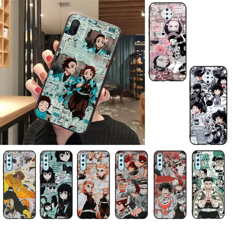 YNDFCNB Kimetsu No Yaiba убийца демонов чехол для телефона аниме Vivo V17 Neo Y91C Y11 Y19 Y17 Y15 U1 U3 V11i IQOO