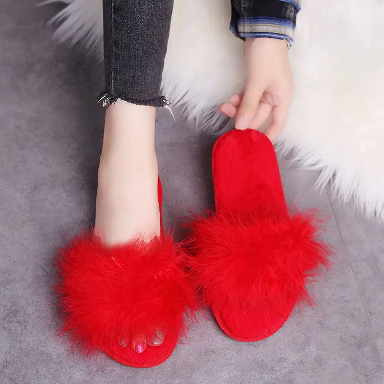 

Женские Классические шлепанцы, роскошные слайды, слайдеры, низкие 2021, плоская обувь, гавайский дизайнерский плюшевый массажный базовый пол...