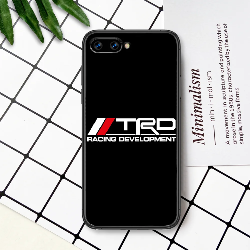 

Car Sport Toyota Tro Luxury Logo Phone Case For Huawei Honor 6A 7A 7C 8 8A 8X 9 9X 10 10i 20 Lite Pro Play black Back Fashion