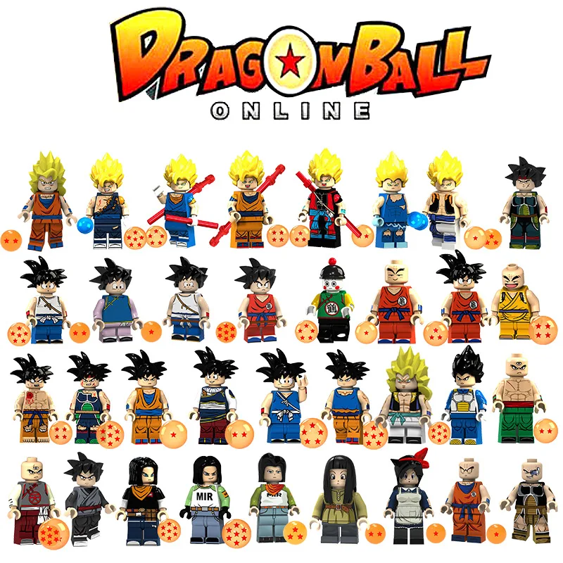 Dragon Ball Z Супер Вегета Сон Гоку Broli Sayayin Cell Krillin trunks аниме фильм строительные блочные Фигурки игрушки для детей подарок
