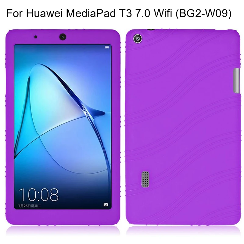 Мягкий силиконовый чехол для планшетов Huawei MediaPad T3 7 версия Wi-Fi защита от ударов