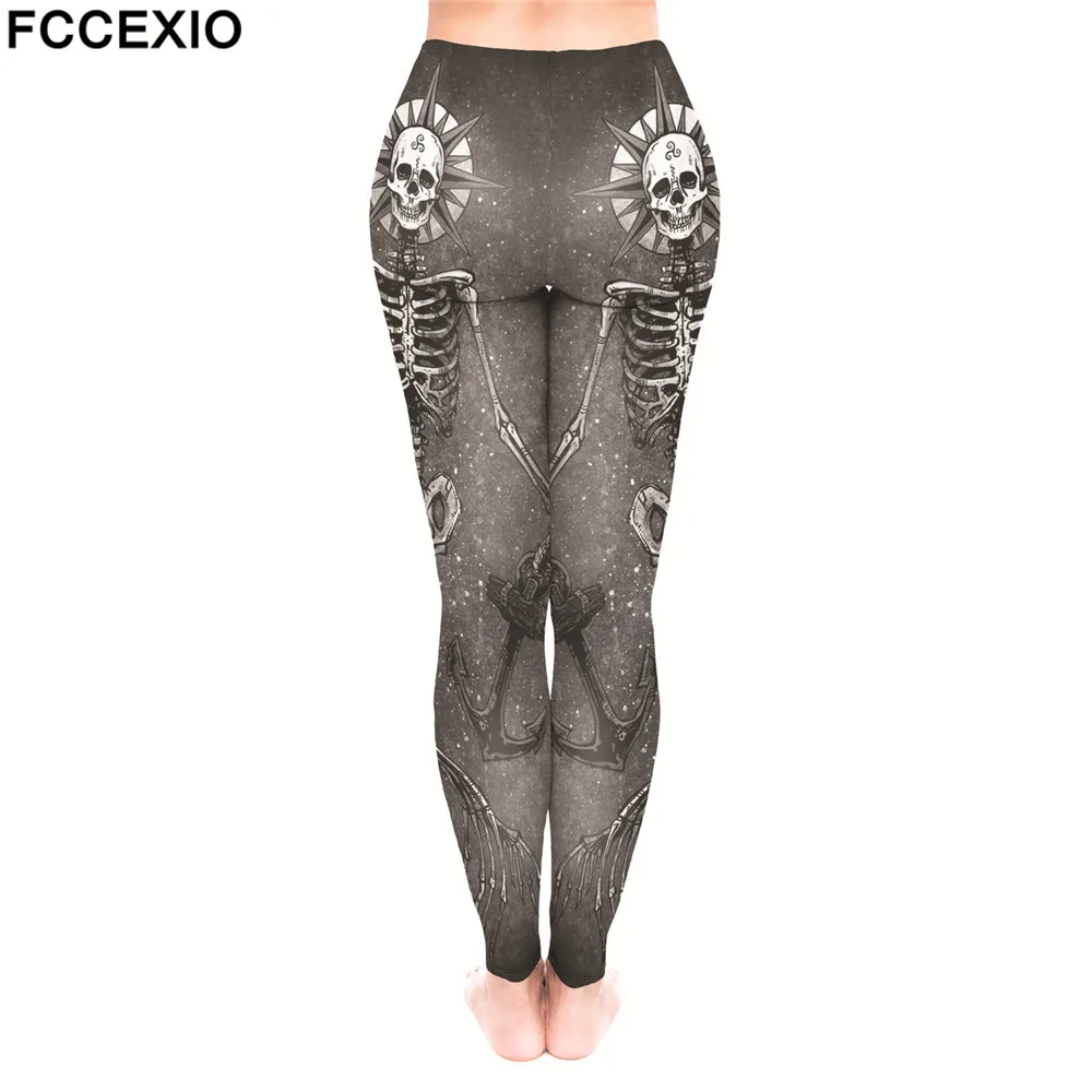 Женские леггинсы в готическом стиле с принтом Фараона | Женская одежда