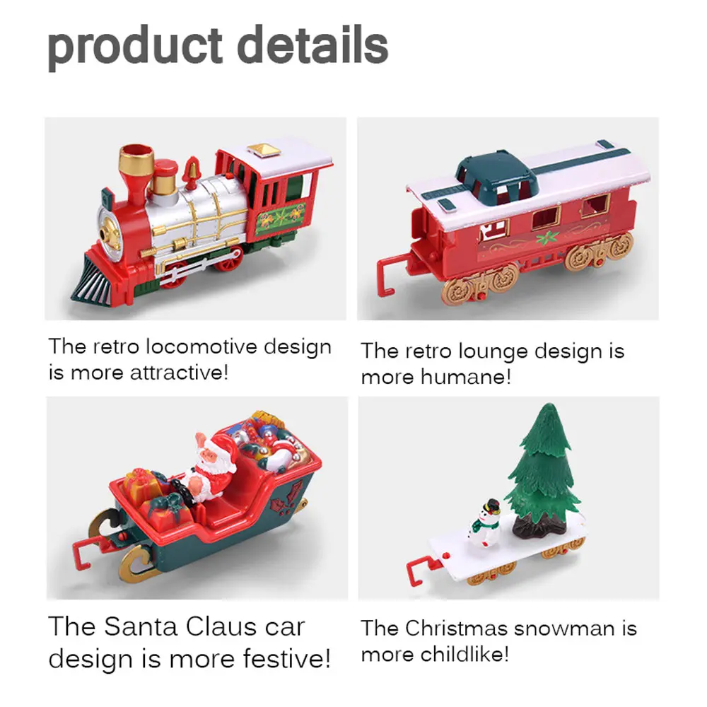 

Racing Road Transportation Building Toys Railway Toys Christmas Electric Rail Car Train Toy Child Electric Toy Railway Train Set