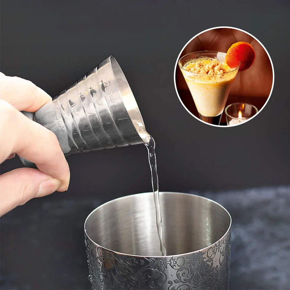 75 мл мерный стакан унция Jigger Бар коктейль напиток миксер ликер Mojito кофе кружка из