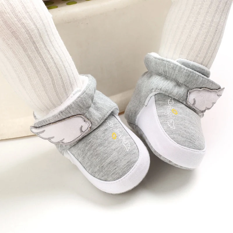 

First Walkers Boot Cotton Comfort Soft Anti-slip Shoes Winter Warm Baby Boy Girl Crib Toddler Shoes