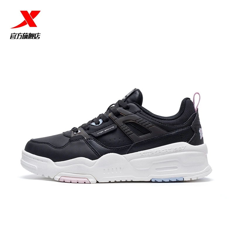 XTEP series women's board shoes casual shoes women's shoes 2021 autumn new official new generation light sports shoes